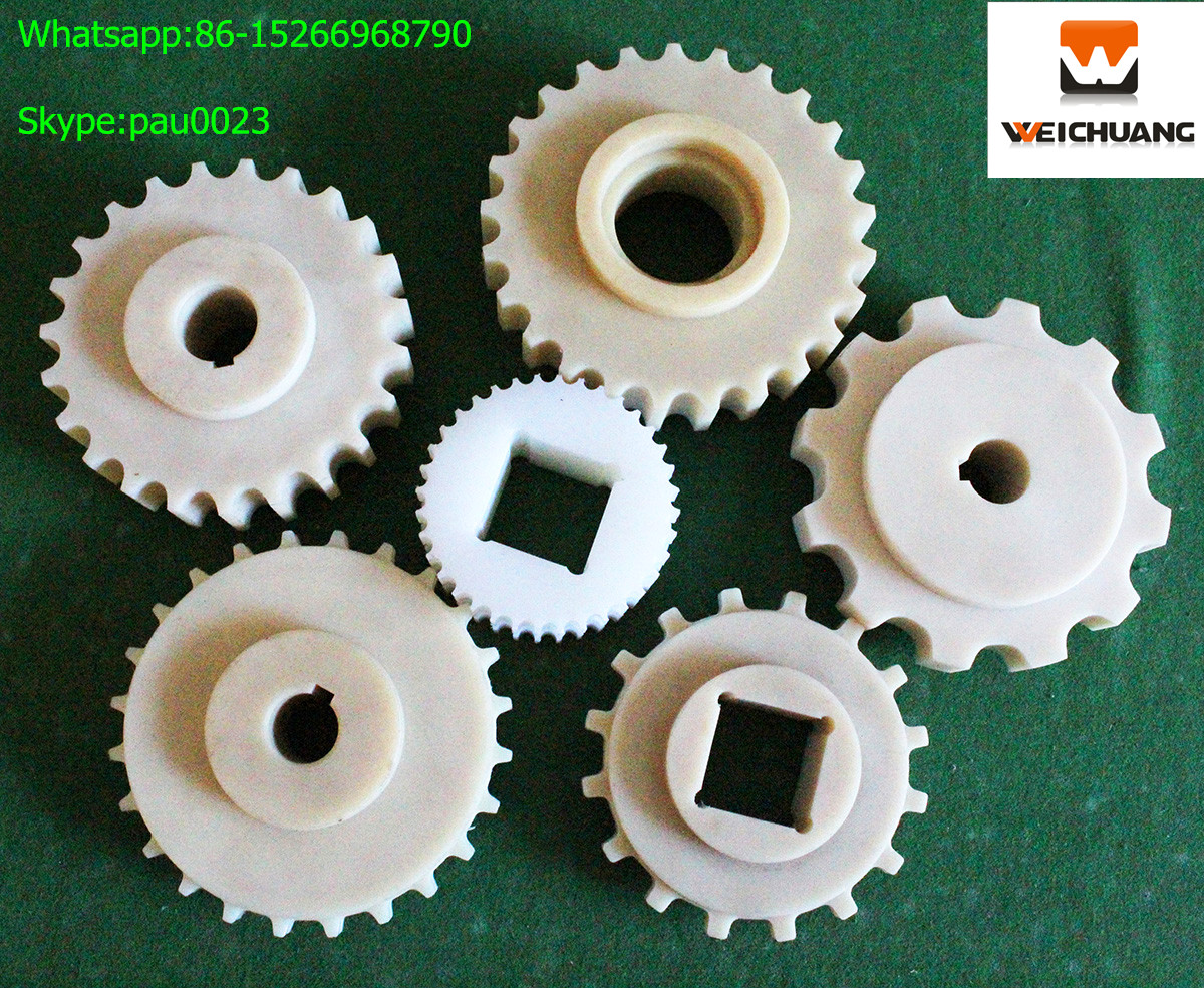 Custom small plastic nylon gears,pom plastic bevel gears,nylon plastic sprockets gear